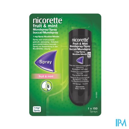 Nicorette Fruit & Mint 1mg/spray  (150 sprays)