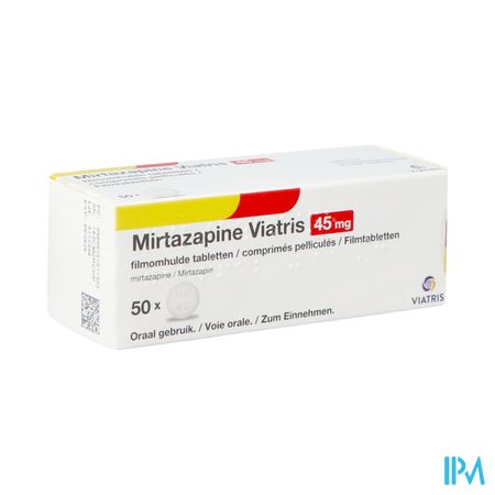 Mirtazapine Viatris 45mg Tabl 50