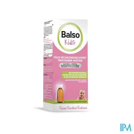 Balso Kids Sirop Toux S/sucre 125ml+pipette