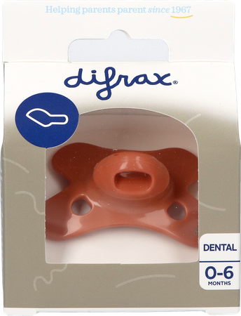 Difrax Fopspeen Sil Mini-dental 0-6m 799 11