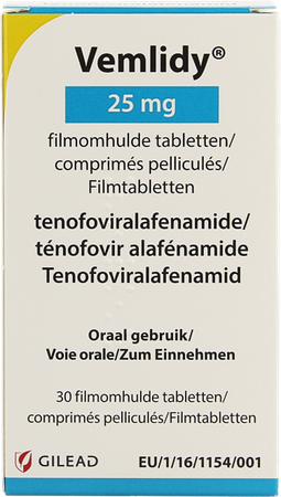 Vemlidy 25mg Filmomh Tabl 30 X 25mg Flacon 1