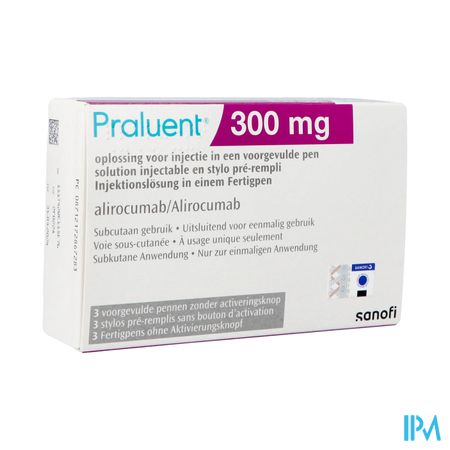 Praluent 300mg Opl Inj Voorgevulde Pen 3 X 300mg