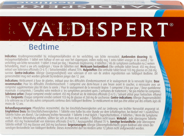 Valdispert Bedtime Omhulde Tabl 40 5