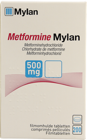 Metformine Viatris 500mg Filmomh Tabl 200 Flacon