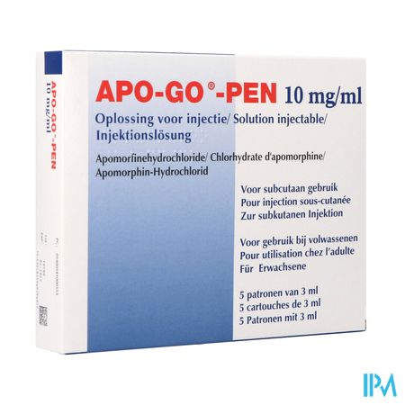 Apo-Go-Pen 10Mg/Ml 5 Stylo 3 Ml Sol Inj