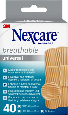 Nexcare 3m Breathable Univer. Strips 40 N0340as 7