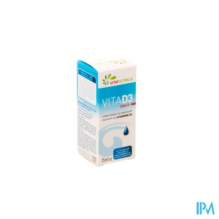 Vitad3 2000ui A Vitanutrics Gutt 15ml