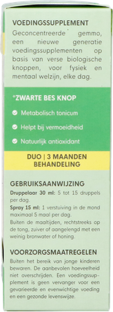 Herbalgem Zwart.bes Bio Spray15ml+gtt 30ml Duopack 7