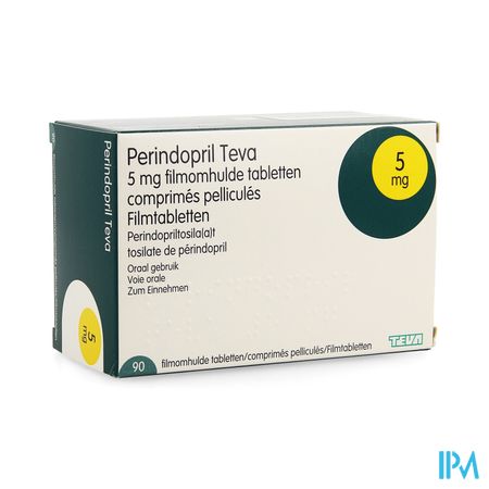 Perindopril Teva 5,0mg Filmomh Tabl 90 X 5,0mg