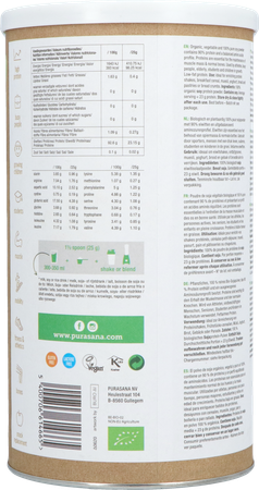 Purasana Vegan Soja Protein 90% Nature Bio 400g 3