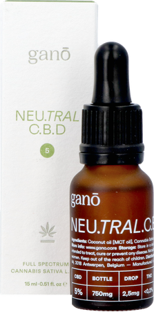Gano Care Neutral 5% Cbd Olie 15ml 3
