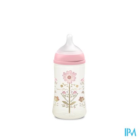 Suavinex Gold Bottle Silicone Slow Flow 270ml Pink 2