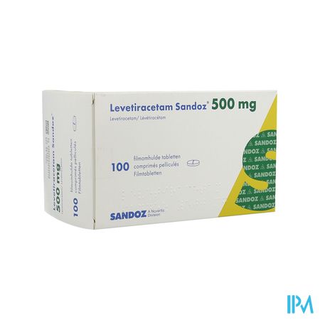 Levetiracetam Sandoz Comp Pell 100 X 500mg