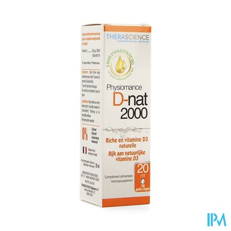 D-nat 2000 Fl Gutt 20ml Physiomance Phy341 1