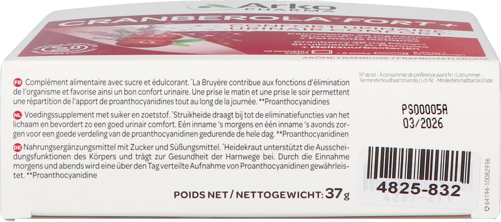 Cranberola Fort Plus Sach 10 + Stick 5 Promo -€5 11
