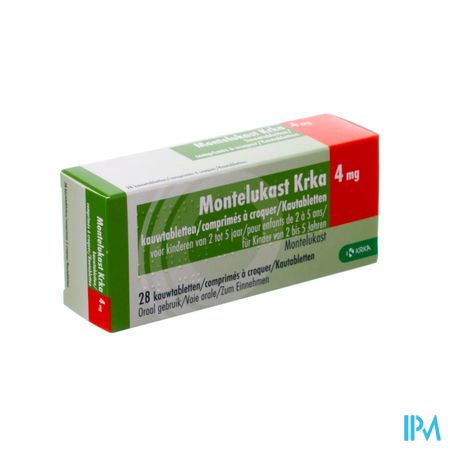 Montelukast Krka 4mg Comp A Croquer 28 X 4mg