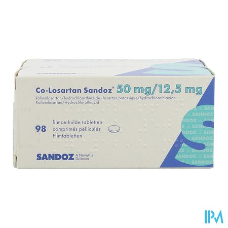Co Losartan Sandoz 50mg/12.5mg Filmomh Tabl 98 2