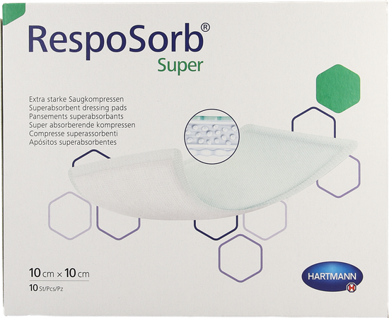 Resposorb Super 10x10cm 10 P/s 1