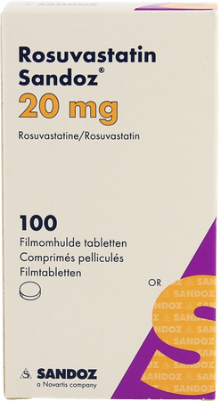 Rosuvastatin Sandoz 20mg Filmomh Tabl 100 Hdpe 3
