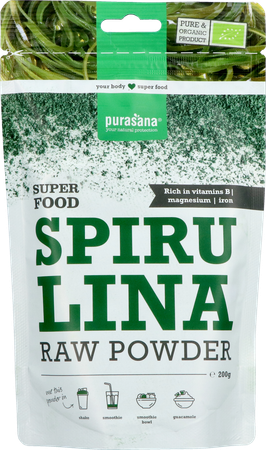 Purasana Vegan Spirulinapdr 200g Be-bio-02 2