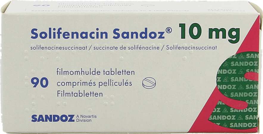 Solifenacin Sandoz 10mg Filmomh Tabl 90 X 10mg 2