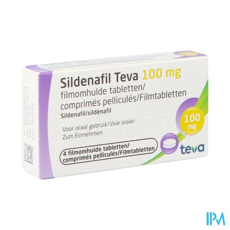 Sildenafil Teva 100mg Filmomh Tabl 4x 100mg