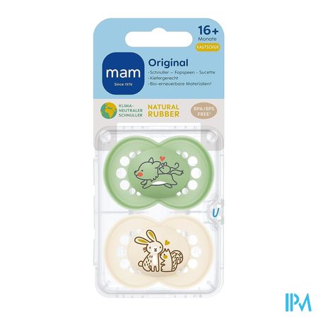 Mam Sucette Original Pure Silicone 6-16m Unisexe 1