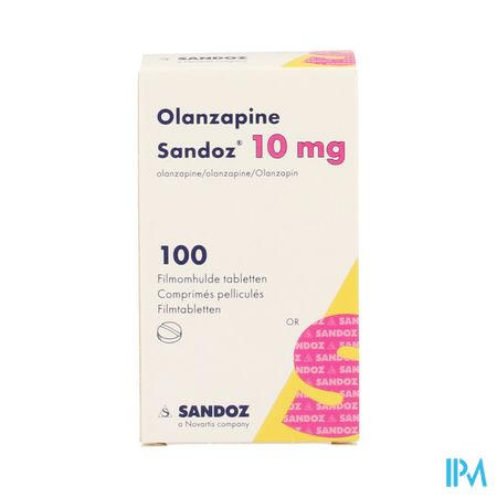 Olanzapine 10mg Sandoz Pot Comp Pell 100 1