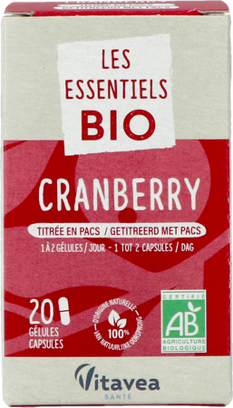 Vitavea Cranberry Bio Caps 20 3