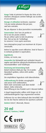 A.vogel Pollinosan Hooikoorts Neusspray 20ml 6