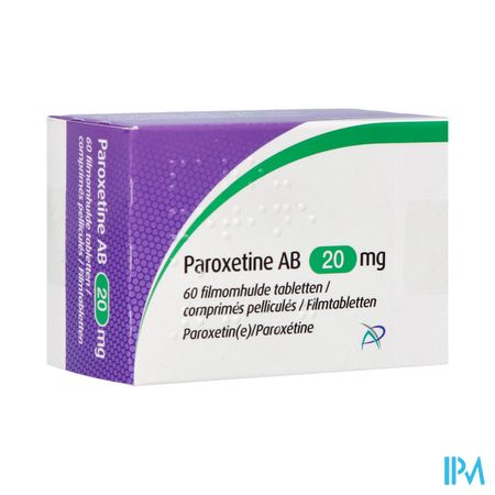 Paroxetine Ab 20mg Comp Pell 60 X 20mg