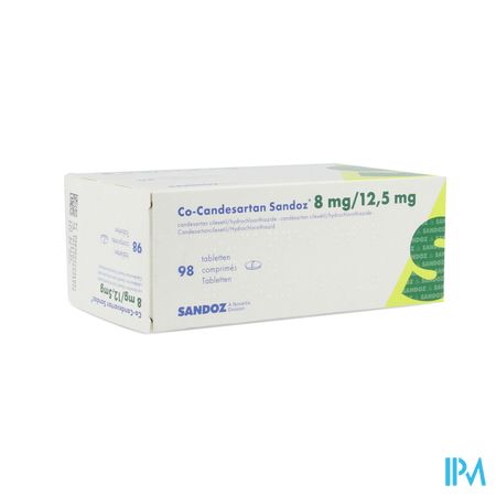 Co Candesartan Sandoz Tabl 98 X 8mg/12,5mg