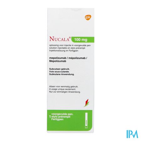 Nucala 100mg Abacus Opl Inj Voorgevulde Pen 1x1ml 1