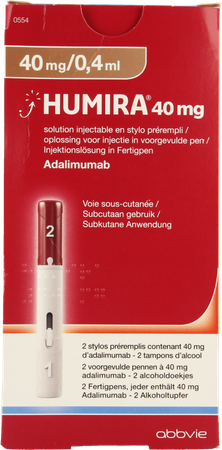 Humira 40mg/0,4ml Opl Inj Voorgevulde Pen 2 1
