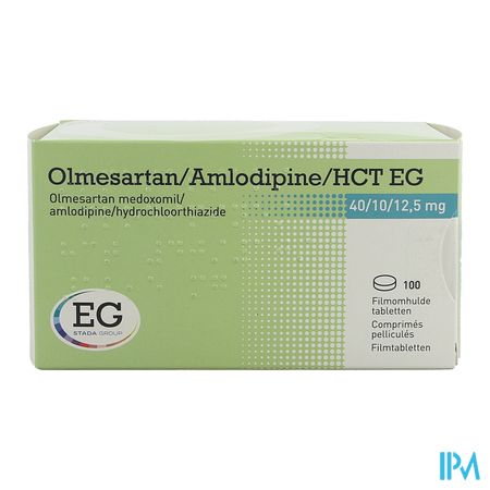 Olmesartan/Amlodipin/Hct EG 40/10/12,5 Comp Pel100 3