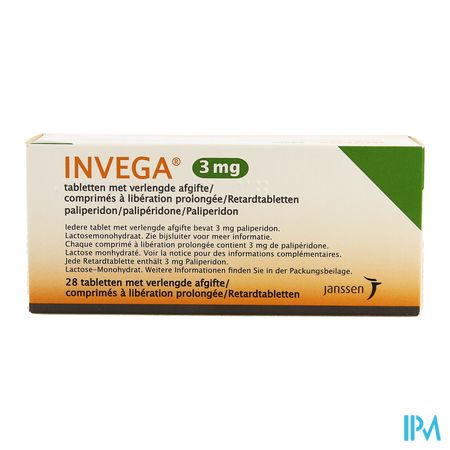 Invega Tabl Retard 28 X 3mg 2