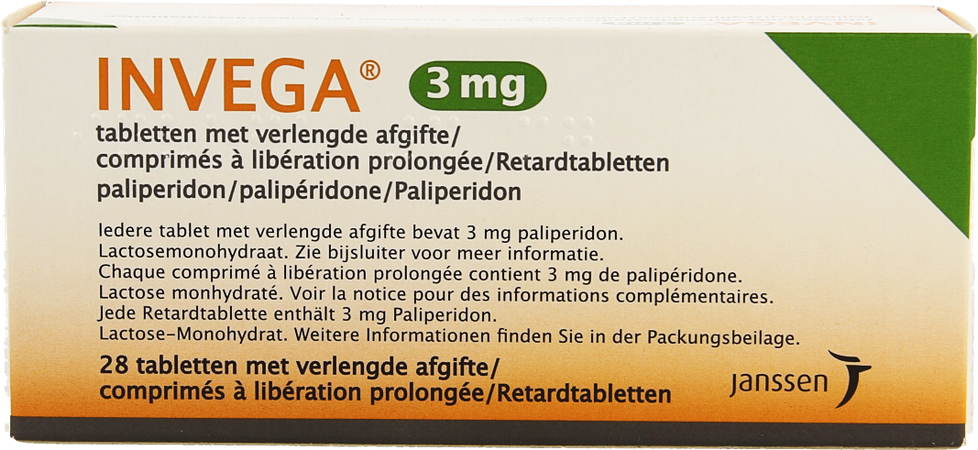 Invega Tabl Retard 28 X 3mg 2