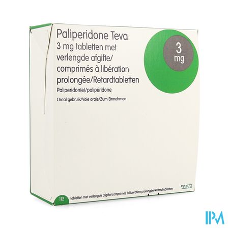 Paliperidone Teva 3mg Verl.afgifte Comp 112 X 3mg