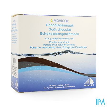 Movicol Chocolade Smaak Zakjes 20 X 13,7g