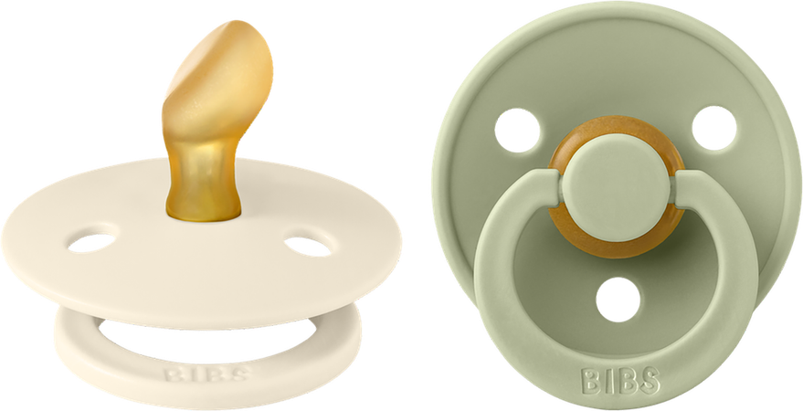 Bibs 1 Fopspeen Anatomic Duo Ivory/sage