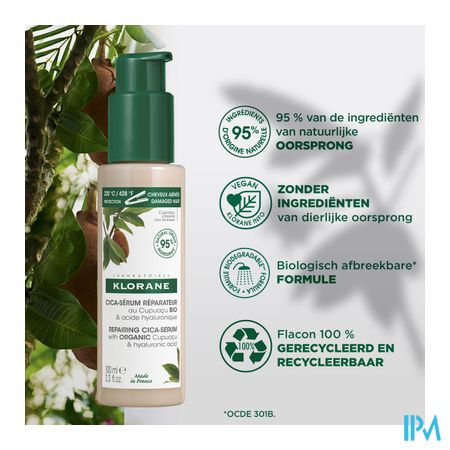 Klorane Capil. Cica Serum Herstel. Cupuacu 100ml 4