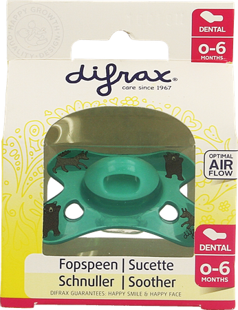 Difrax Fopspeen Sil Mini-dental 0-6m 799 16
