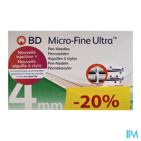 Bd Microfine Aiguille Stylo 4mm 32g Promo 1