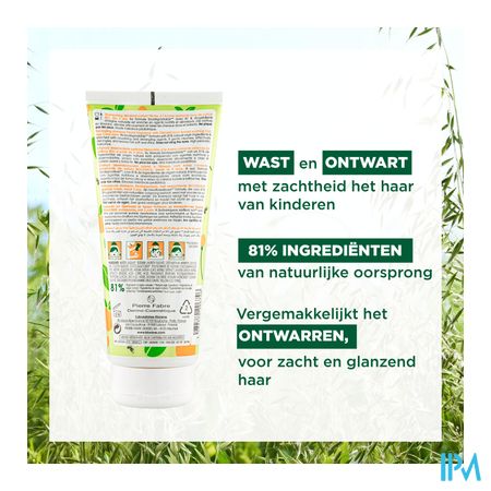 Klorane Petit Junior Sh Perzik Ontwar. 200ml Nf 8