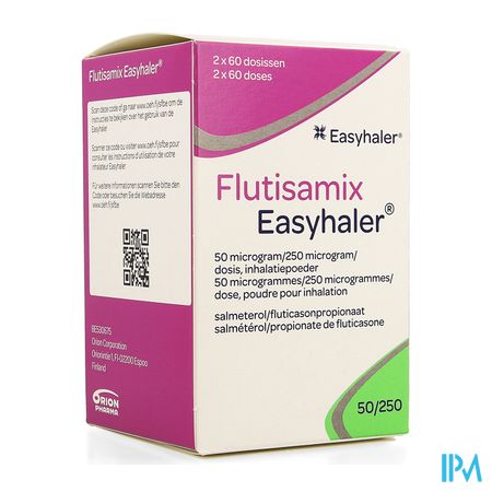 Flutisamix Easyhaler 50mcg/250mcg Dosis 2 X 60