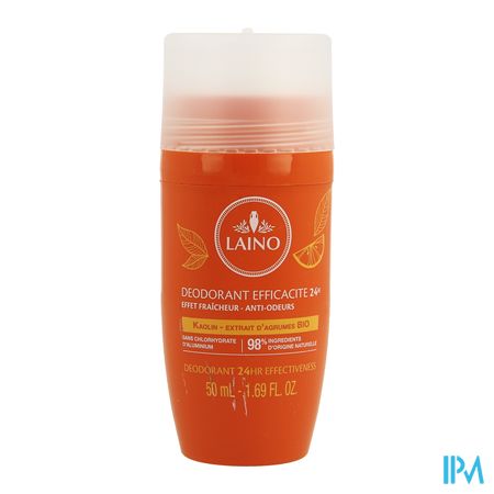 Laino Deodorant 24u Agrume Bio Roll On 50ml