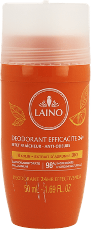 Laino Deodorant Effic.24h Agrumes Bio Roll On 50ml