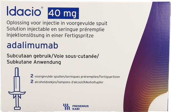 Idacio 40mg/0,8ml Sol Inj 50mg/ml Seringue Prer. 2 1