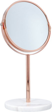Cartel Miroir Pied Rose Marbre X7 Asie 17cm 2