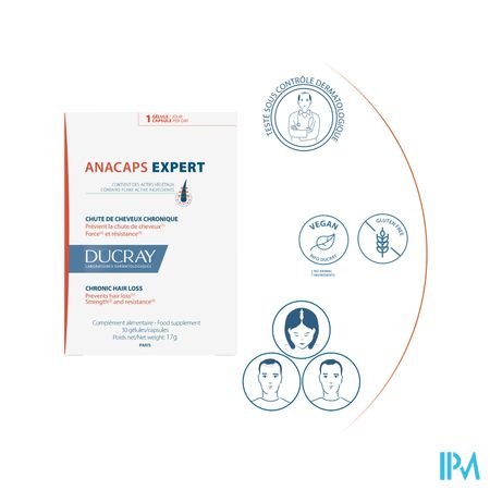 Ducray Anacaps Expert A/chute Progressive Caps 90 14